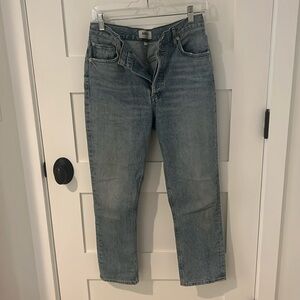 Agolde Riley High Rise Straight Crop Jean